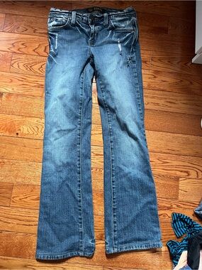 Angels y2k Women's Medium Blue Flare Jeans